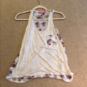 Flowy Floral Mesh Tank Top